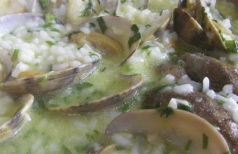 El arroz con almejas en salsa verde de Casa Ríos