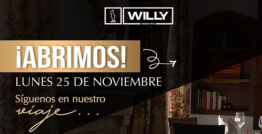 Restaurante Willy abre el 25 de noviembre en el cortijo Soto de Roma