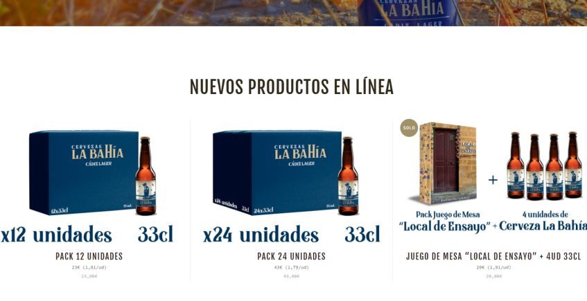 Cervezas La Bahía estrena tienda online